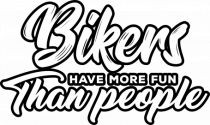 Bikers have more fun than people