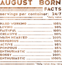 August Born Fun Facts