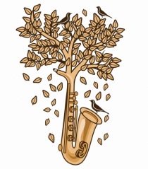 Autumn Saxophone Tree