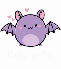 Batty For You Halloween Bat