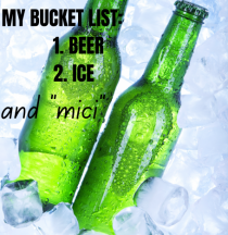 My Bucket List Beer, Ice and mici