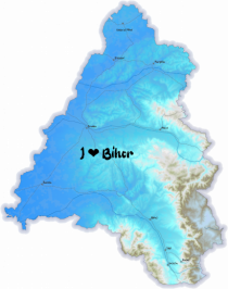 Bihor County Map