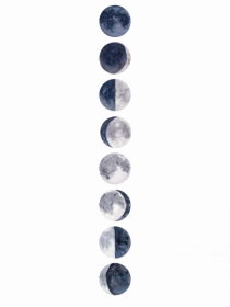 Blue Gray Moon Phases