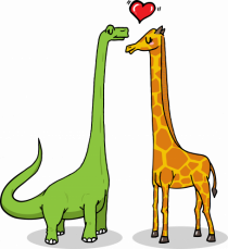 Brontosaur & Giraffe