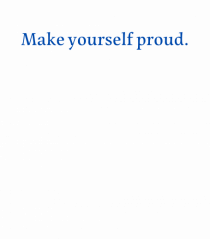 make yourself proud