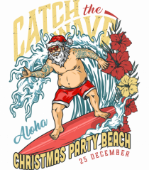 Catch The Wave Christmas Party Beach 25 December