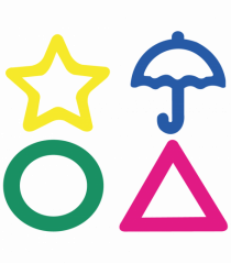 Circle Triangle Star and Umbrella Squid Game