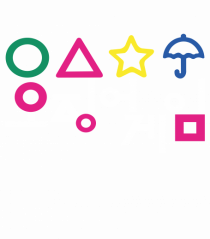 Circle Triangle Star and Umbrella Squid Game Corean