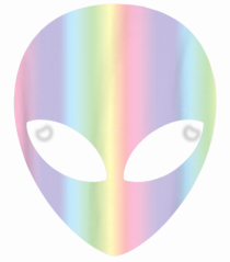 Colourful Alien Head