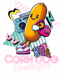 Corn Dog Nostalgie Anii '80 cu Boombox