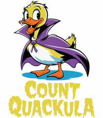 Count Quackula Funny Duck Halloween