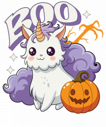 Boo Halloween Unicorn Simpatic