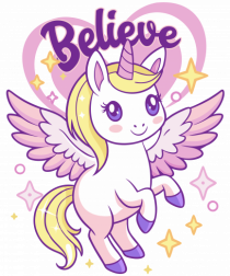 Uniicorn blond dragut - Believe