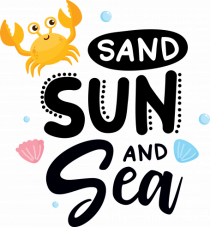 Sand Sun and the Sea