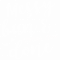 Messy bun getting stuff done