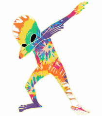 Colour Dabbing Alien