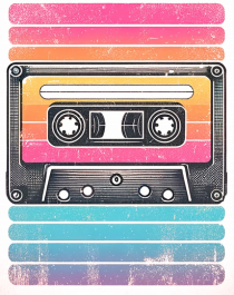 Vintage summer music tape