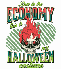 Costum de Halloween - Craniu în flăcări