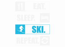 Eat Sleep Ski Repeat