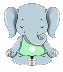 Elefanțel meditand 