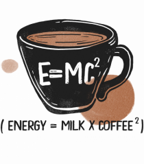 Energy Milk and Coffee