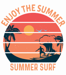 Enjoy The Summer Surf Sunset