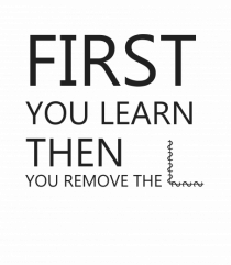 FIRST YOU LEARN BLACK