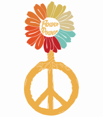 Flower Power Peace Sign