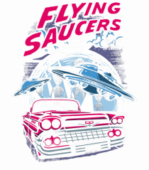 Flying Saucers Vintage Car
