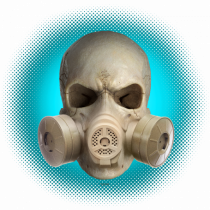 Craniu gasmaskskull 07 albastru