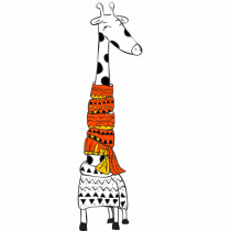 Girafa in dar