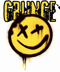 Grunge Music Smiley