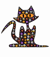 Halloween Emoji Funny Cat