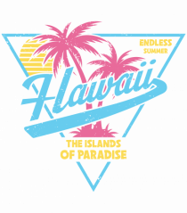 Hawaii 80s Retro Style