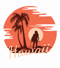 Hawaii Amazing Sunset Girl