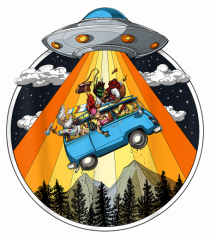 Hippie Van Alien Abduction