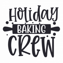 Holiday Baking Crew Black