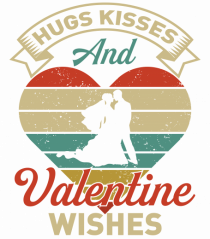 pentru îndrăgostiți - Hugs kisses and valentine wishes