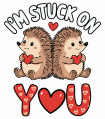 I'm Stuck On You | Hedgehog Valentine's