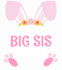 Sora mai mare tricou de Paste. I'm the Big Sis Bunny
