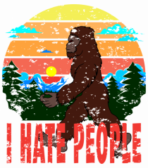 I Hate People Vintage Bigfoot