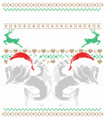 I Love Two Things Christmas And Fishing