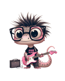Pink Punk -lizard 1