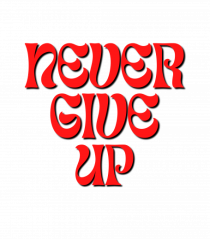 NEVER GIVE UP