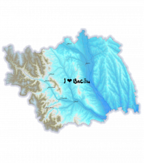 Bacău County Map