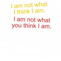 I am not what I think I am