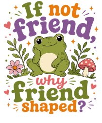 Cute Frog Meme If Not Friend Why Friend Shaped Funny Frog Humor