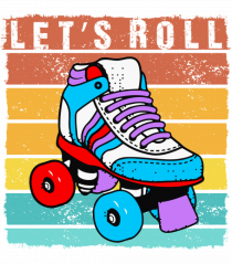 Lets Roll Roller Skating Vintage