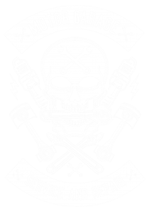 Moto Garage Skull White