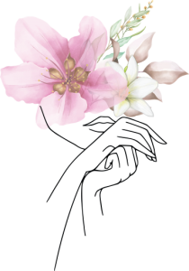 Pink Floral Hands